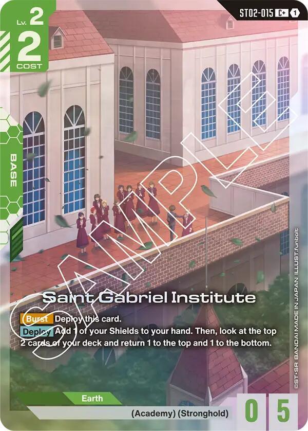Saint Gabriel Institute ST02-015 C+ NM Gundam Card Game
