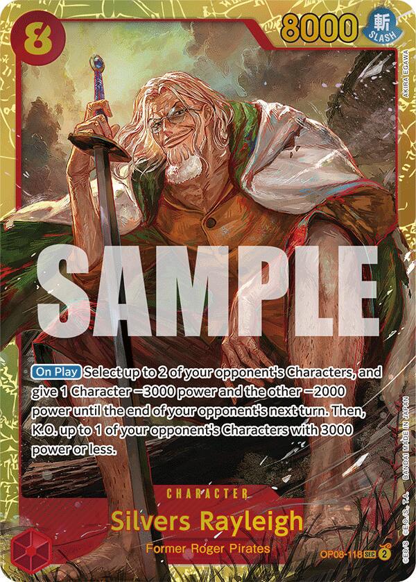 Silvers Rayleigh OP08-118 | Two Legends SEC NM One Piece