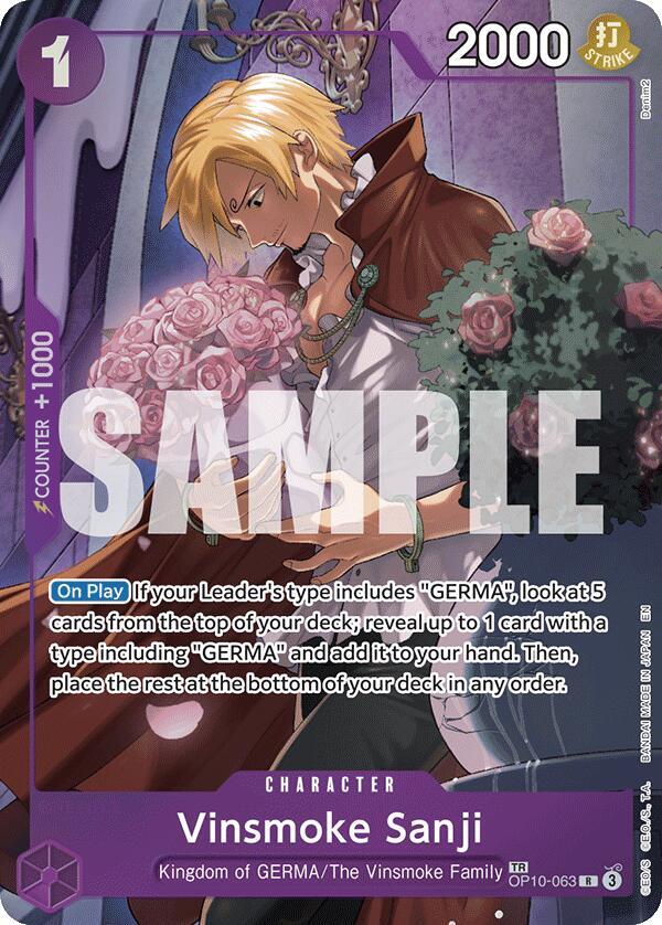 Vinsmoke Sanji OP12-063 | Legacy of the Master TR Foil NM One Piece