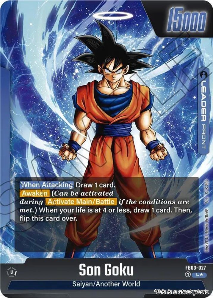 Son Goku - FB03-027 (Alternate Art) (Back)