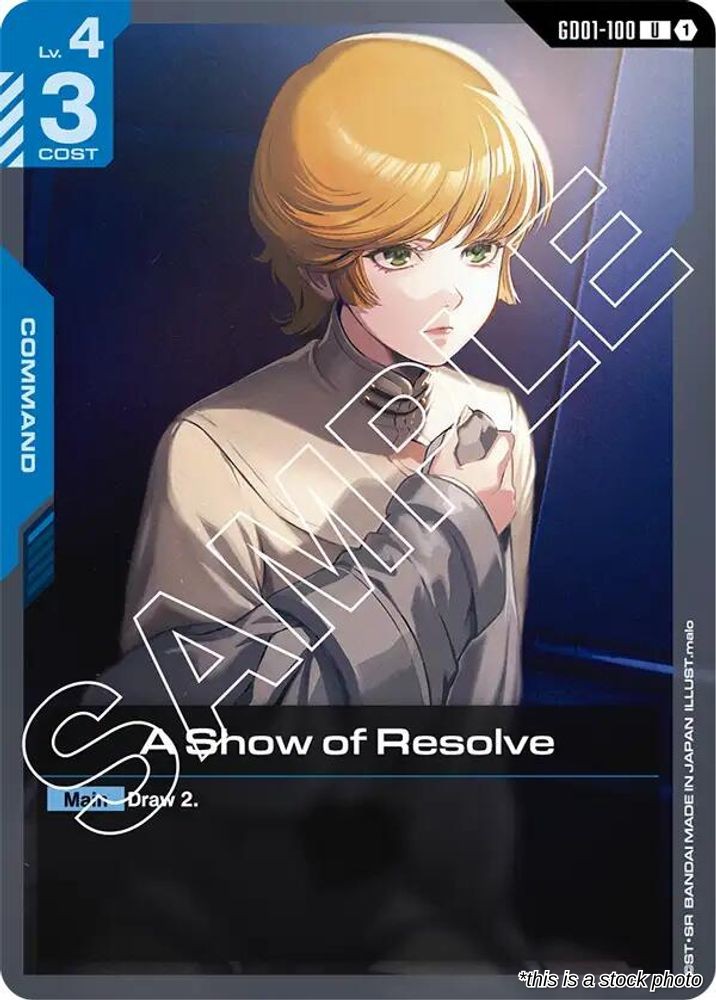 A Show of Resolve