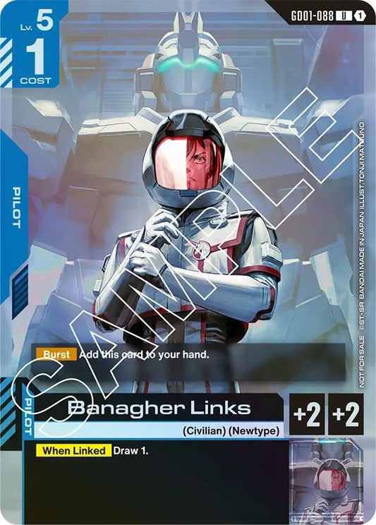 Banagher Links GD01-088 Launch Promo NM Gundam Card Game