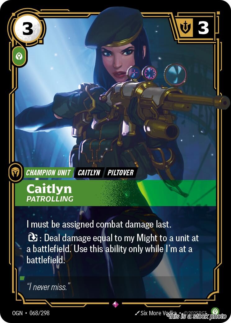 Caitlyn - Patrolling