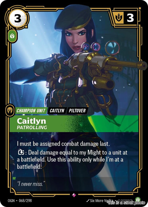 Caitlyn - Patrolling