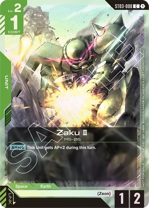 Zaku II ST03-008 Championship Promo NM Gundam Card Game