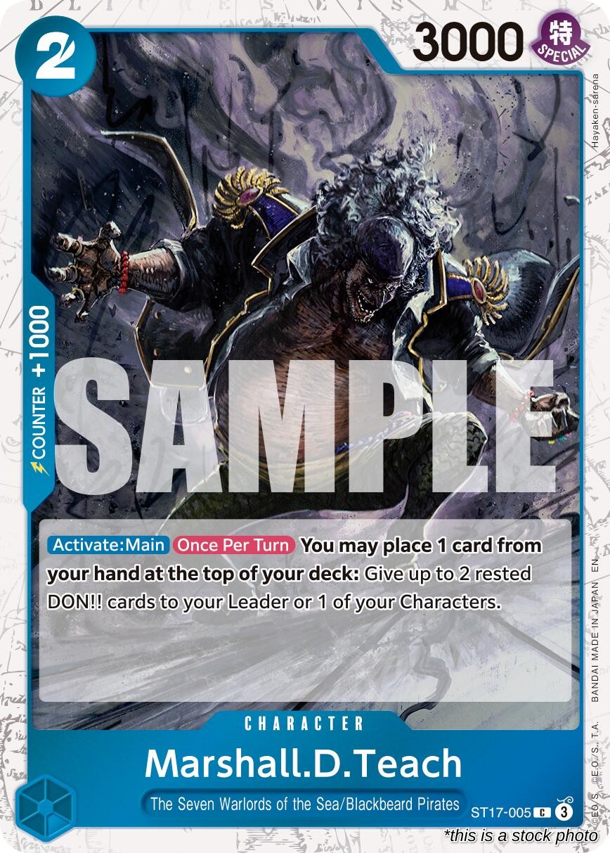 Marshall.D.Teach - ST17-005 (Pirate Foil)