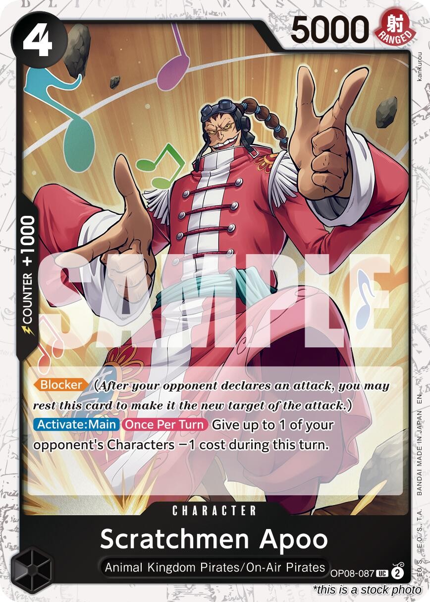 Scratchmen Apoo - OP08-087 (Pirate Foil)
