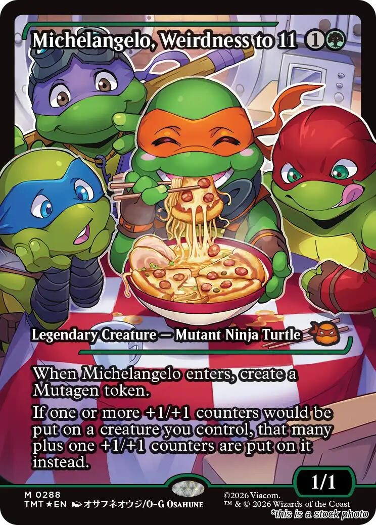 Michelangelo, Weirdness to 11 (Showcase)