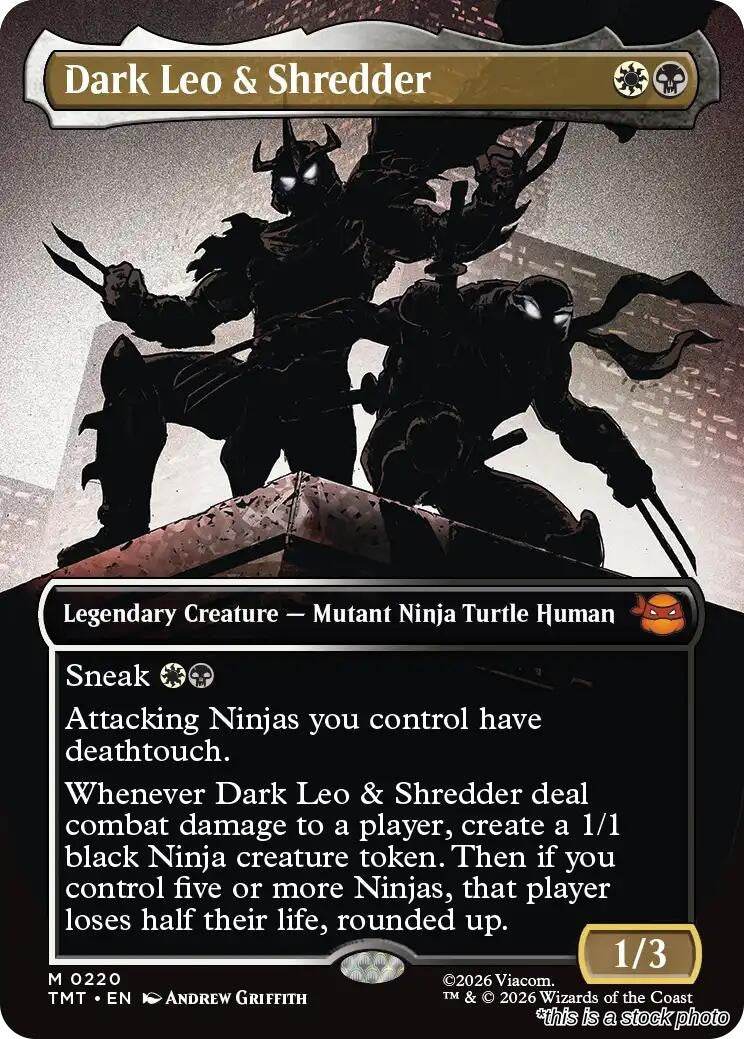 Dark Leo & Shredder (Borderless)