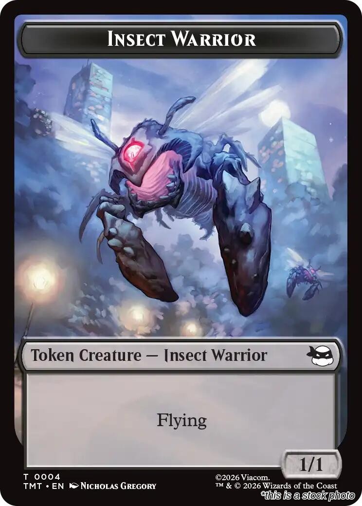 Insect Warrior // Food Double-Sided Token