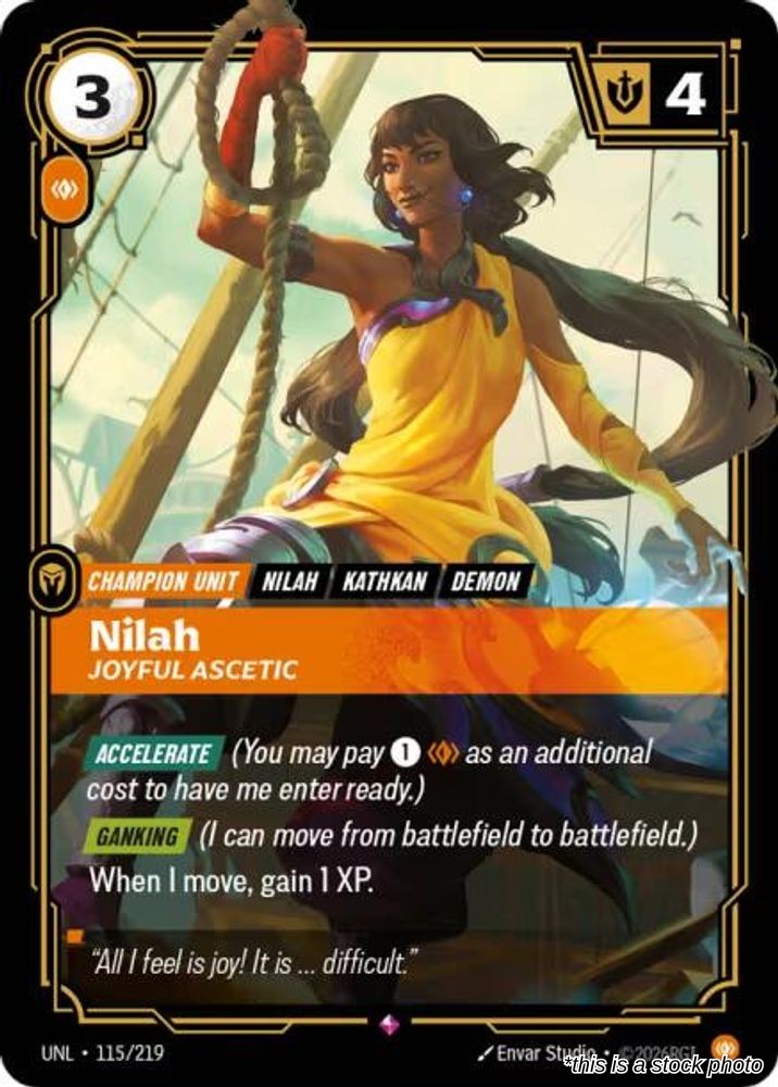 Nilah, Joyful Ascetic