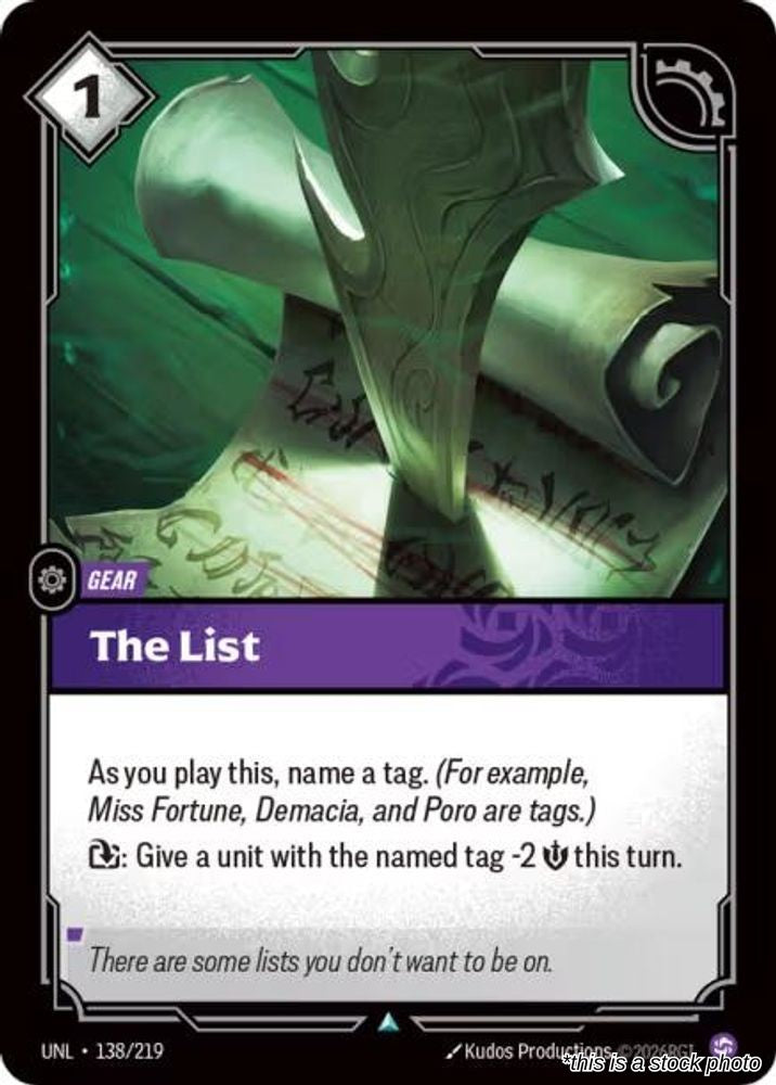 The List