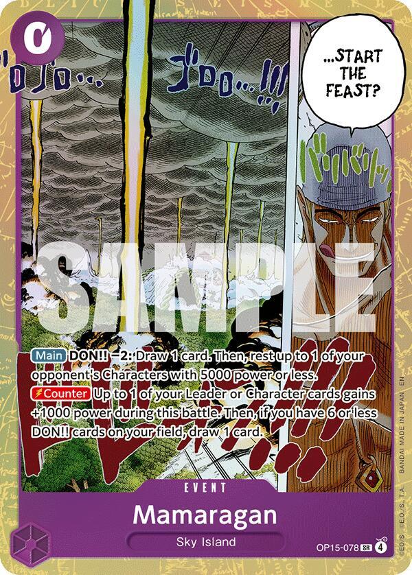 Mamaragan OP15-078 | Adventure on Kami's Island SR NM One Piece