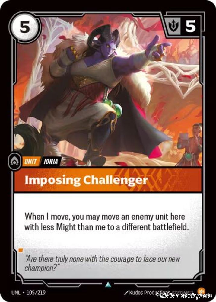 Imposing Challenger