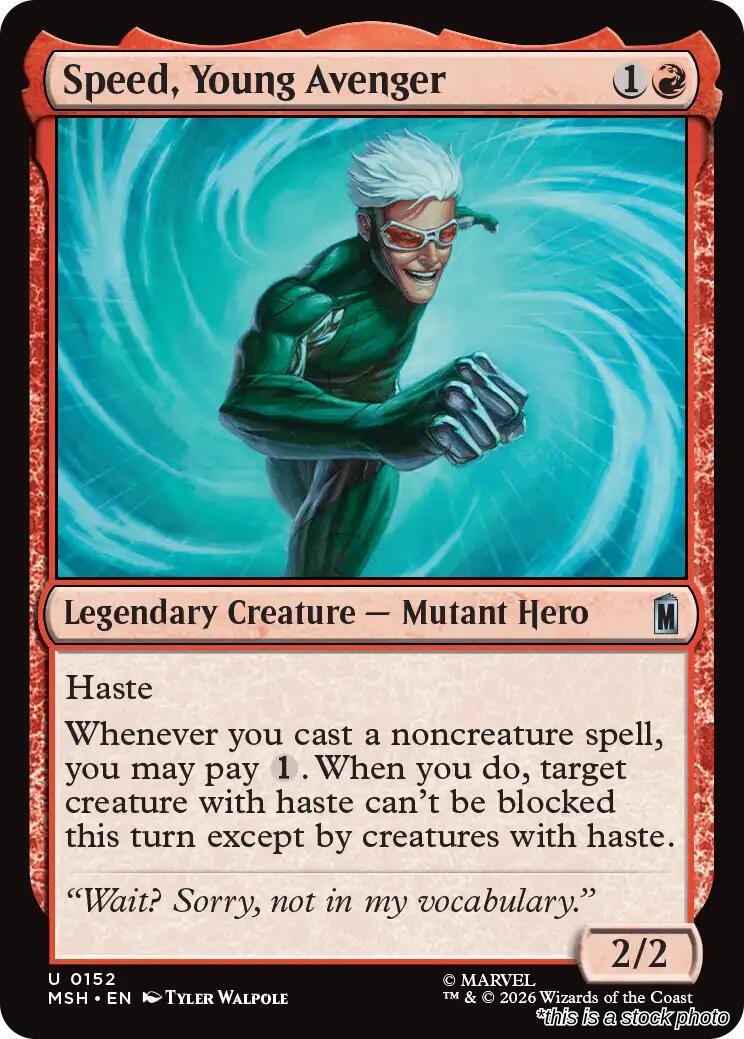 Speed, Young Avenger
