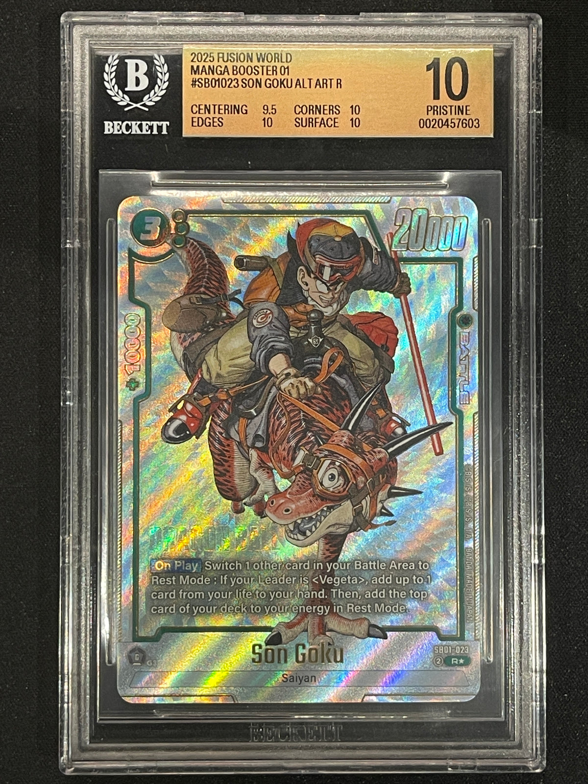 Son Goku - SB01-023 (Alternate Art) Manga Booster 01 SB01-023 BGS 10