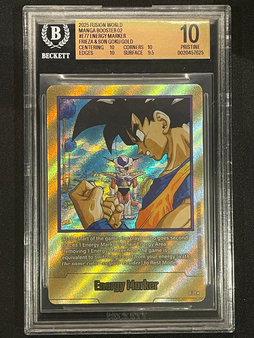 Energy Marker (E-77) (Gold) Fusion World Energy Markers E-77 BGS 10