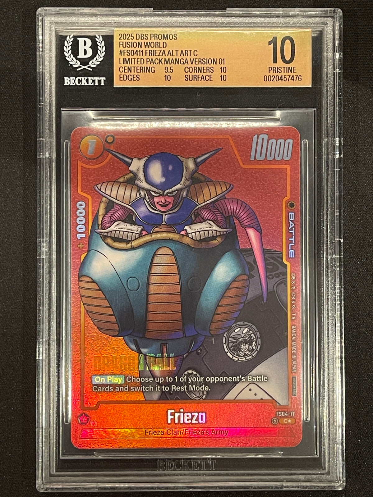 Frieza - FS04-11 (Limited Pack MANGA Version 01) Tournament and Championship Promos FS04-11 BGS 10