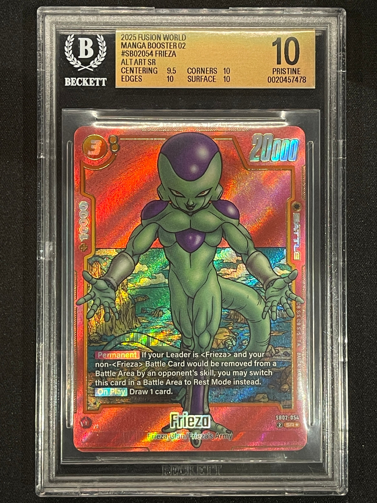 Frieza - SB02-054 (Alternate Art) Manga Booster 02 SB02-054 BGS 10