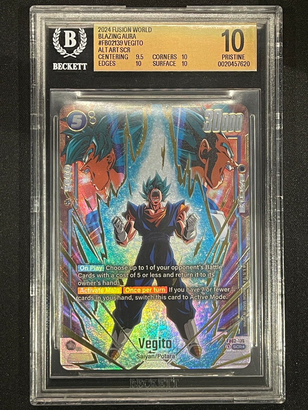 Vegito - FB02-139 (Alternate Art) Blazing Aura FB02-139 BGS 10