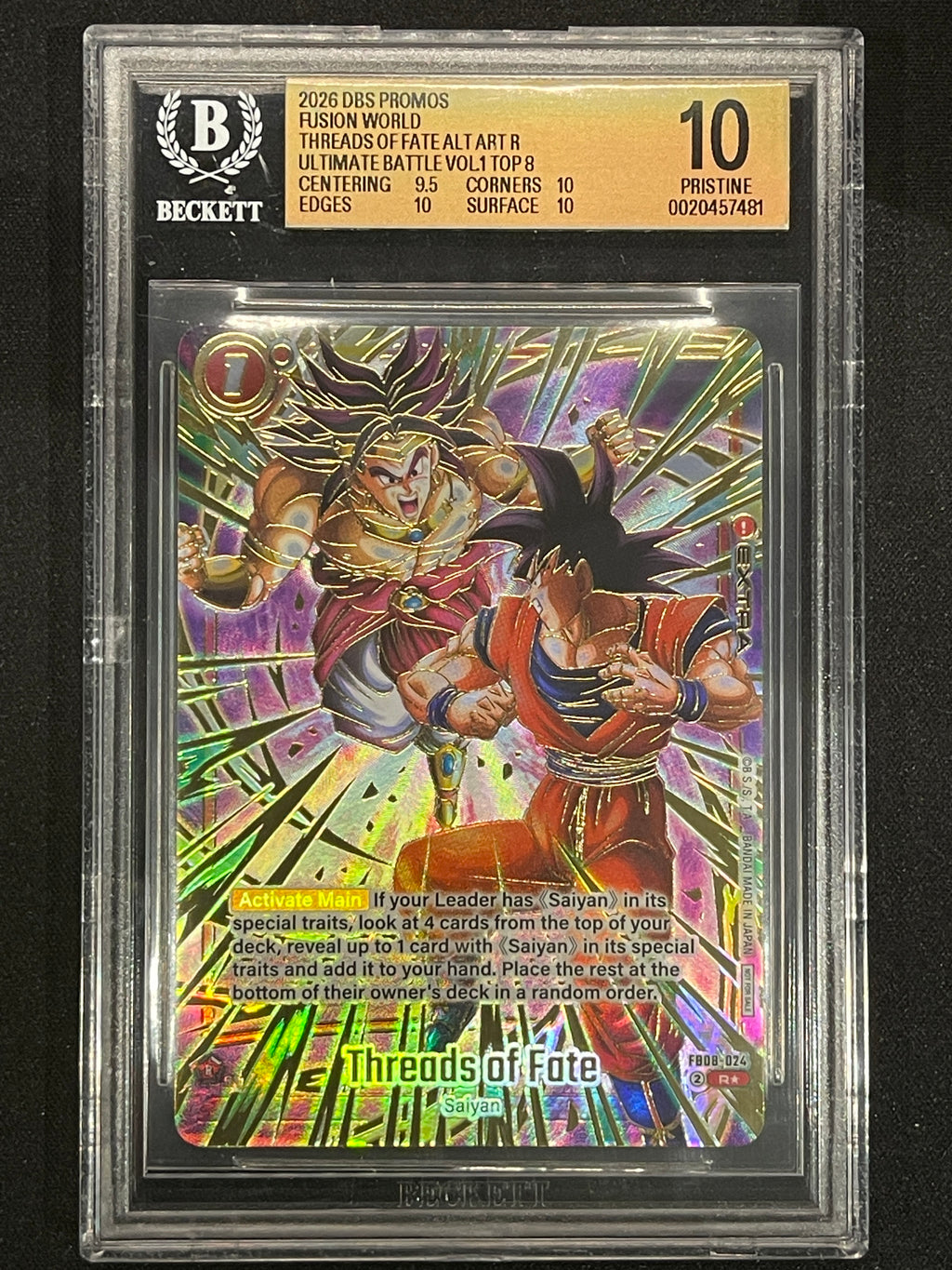 Threads of Fate (Ultimate Battle 2026 Vol.1) Tournament and Championship Promos FB08-024 BGS 10