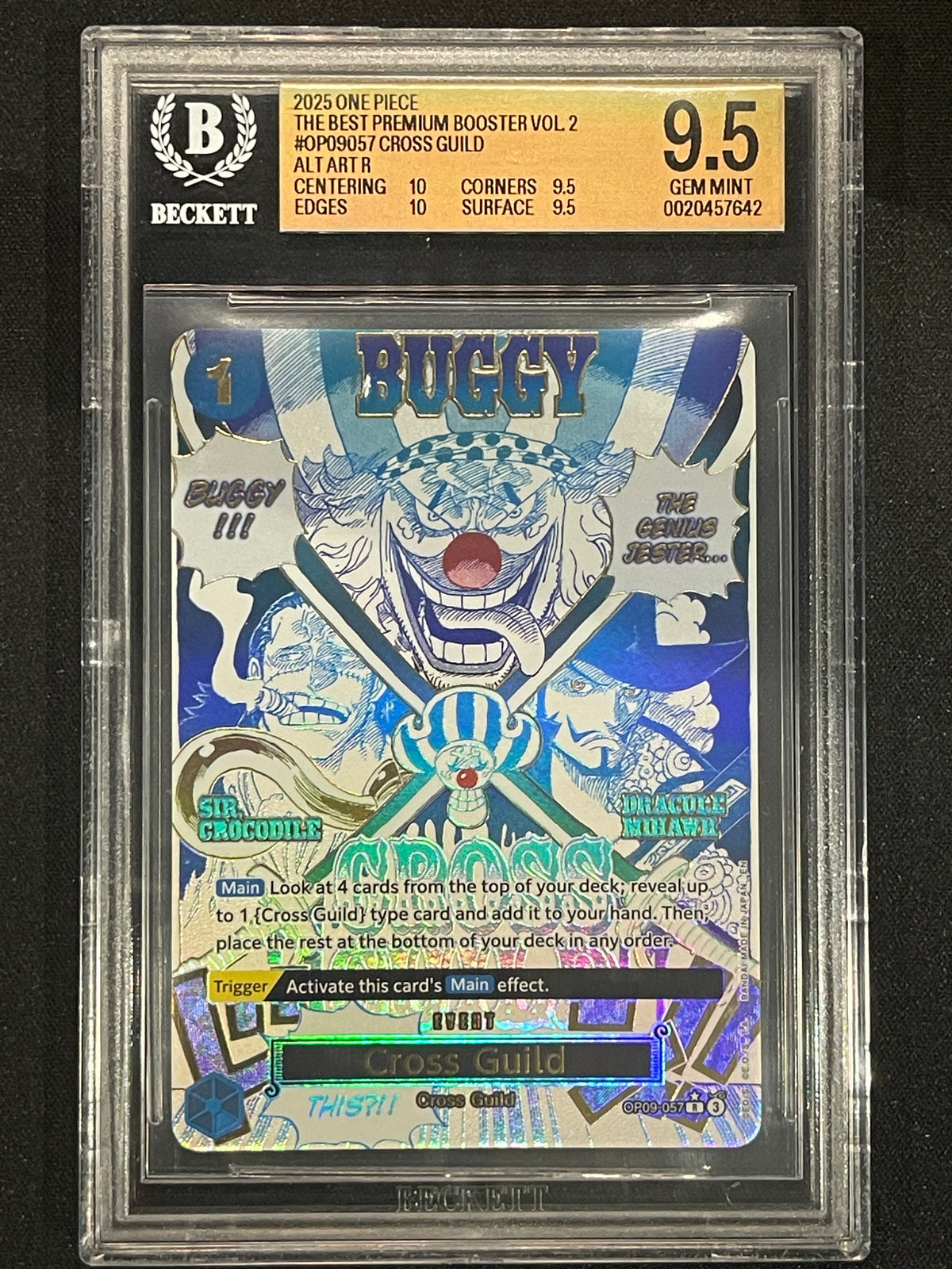 Cross Guild (Alternate Art) Premium Booster -The Best- Vol. 2 OP09-057 BGS 9.5