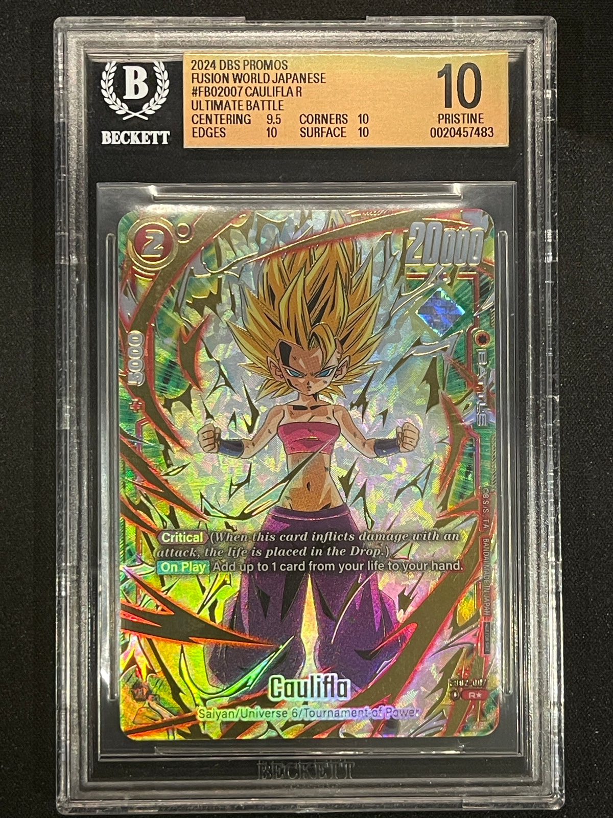 Caulifla - FB02-007 (Ultimate Battle 2024 Vol.2) Tournament and Championship Promos FB02-007 BGS 10