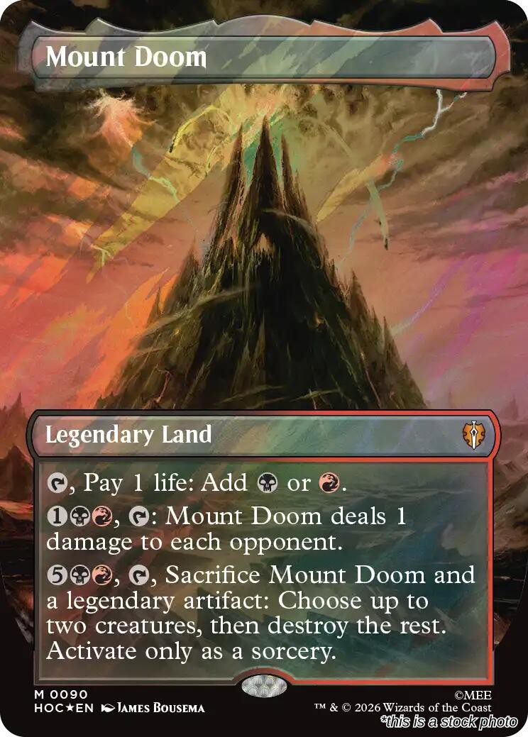 Mount Doom (Borderless) (Surge Foil)