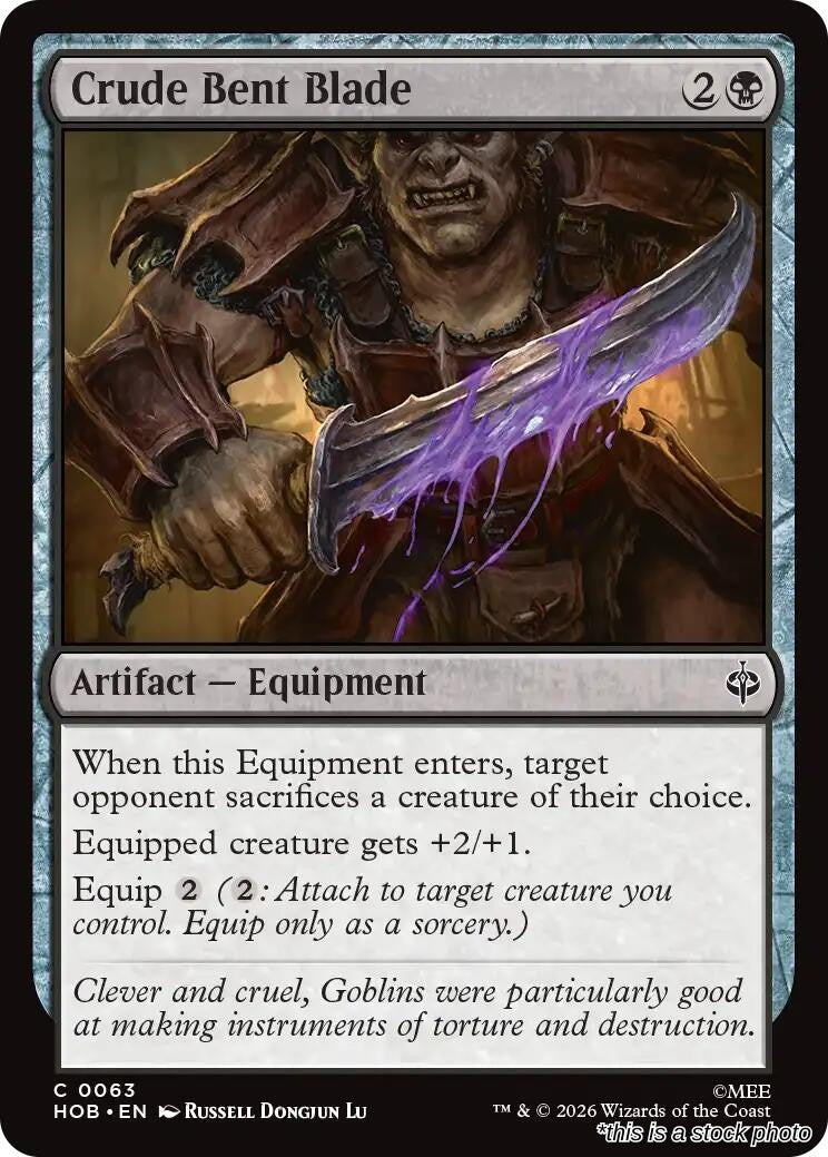 Crude Bent Blade