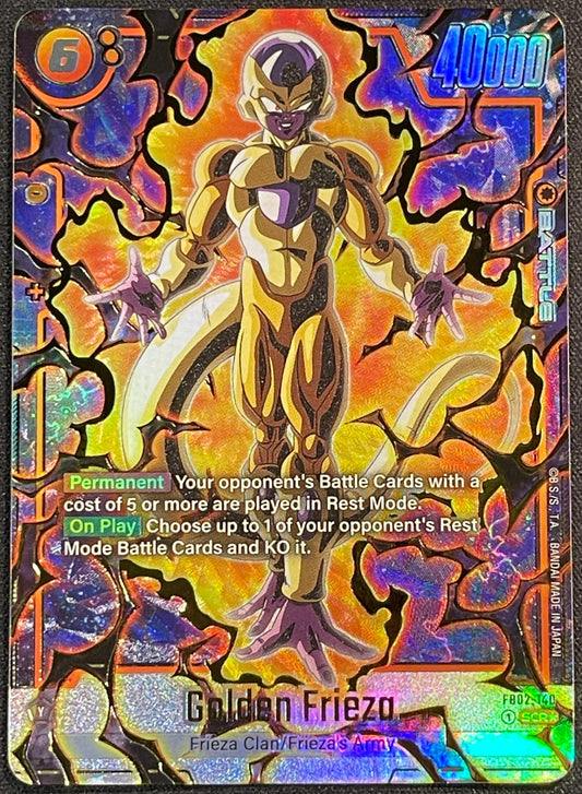 Golden Frieza FB02-140 | Blazing Aura SCR Alt Art Foil NM Fusion World