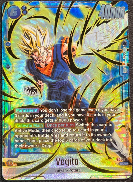 Vegito FB04-130 | Ultra Limit SCR Alt Art NM Fusion World