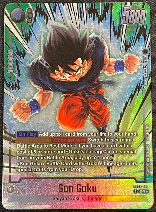 Son Goku FB08-100 | Saiyan's Pride SR Alt Art NM Fusion World