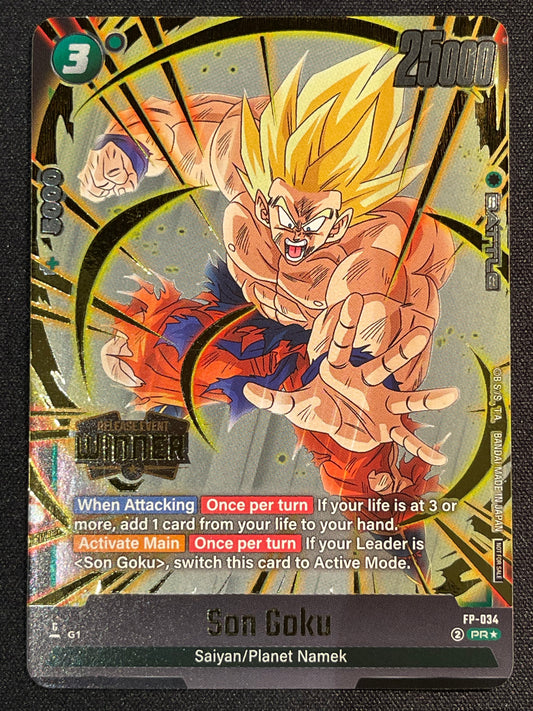 Son Goku FP-034 | Release Event Winner Promo NM Fusion World