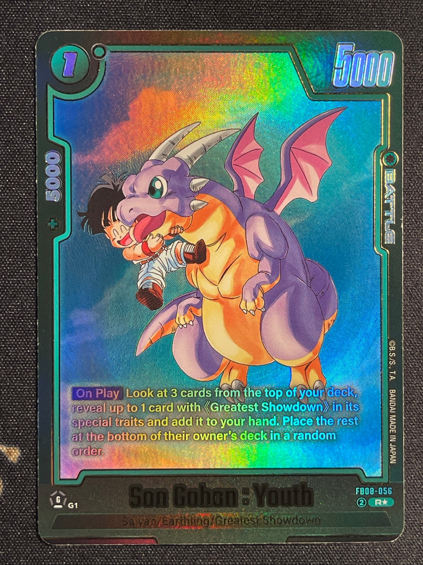 Son Gohan Youth FB08-056 | Saiyan's Pride Alt Art NM Fusion World