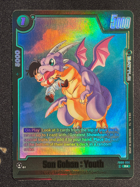 Son Gohan Youth FB08-056 | Saiyan's Pride Alt Art NM Fusion World