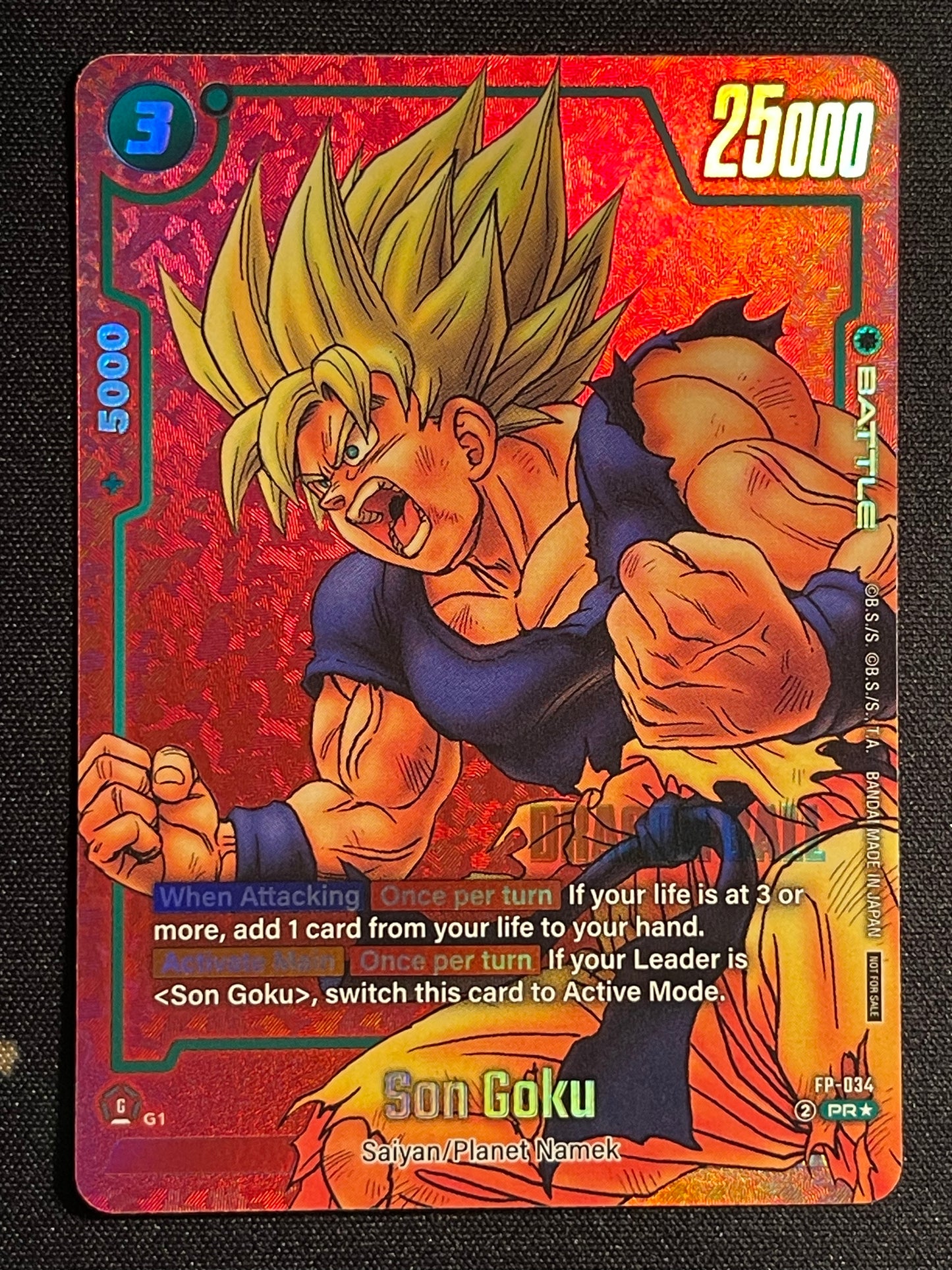 Son Goku FP-034 | Limited Manga Pack 01 Promo NM Fusion World