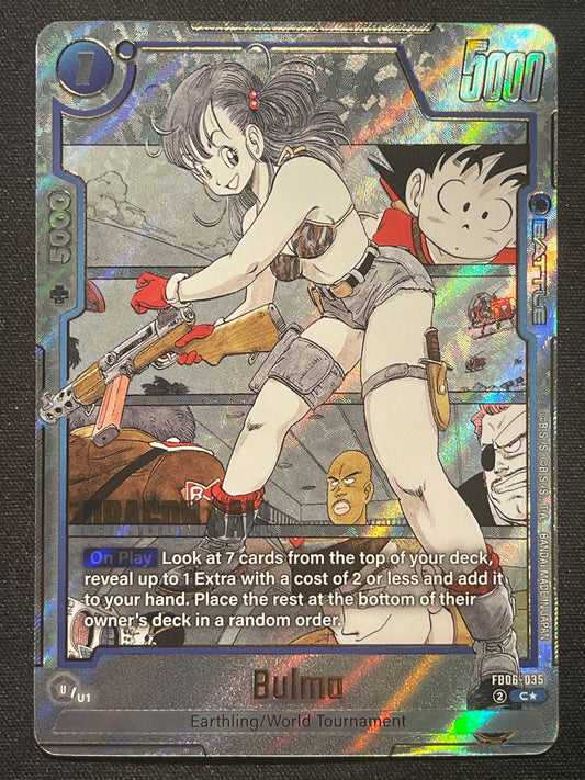 Bulma FB06-035 | Manga Booster 1 Alt Art NM Fusion World