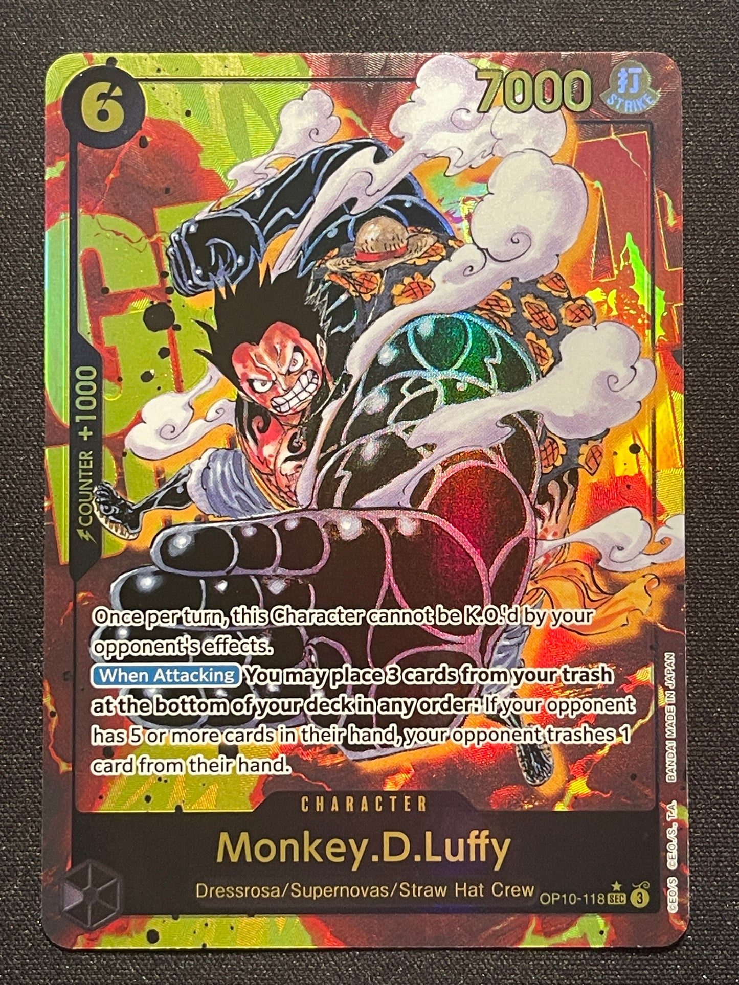 Monkey D Luffy OP10-118 | Royal Blood SEC Alt Art NM One Piece