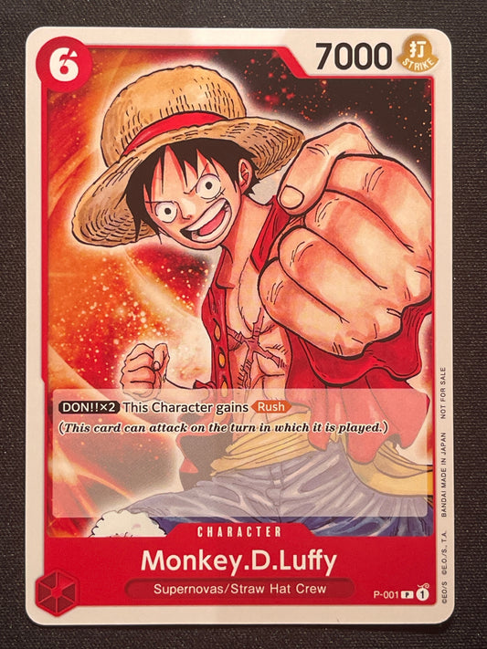 Monkey D Luffy P-001 | Promotion Pack 2022 Pre-Errata Promo NM One Piece