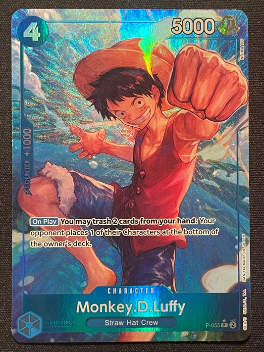 Monkey D Luffy P-055 | Premium Booster The Best Full Art NM One Piece