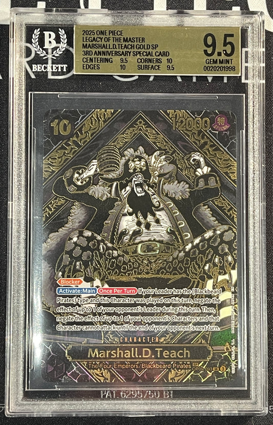 Marshall D Teach OP09-093 | Legacy of the Master Gold SP BGS 9.5 One Piece