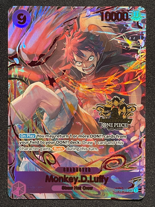 Monkey D Luffy OP09-119 | 3rd Anniversary Set English SEC NM One Piece