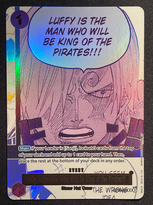 Luffy Is The Man Who Will Be King Of the Pirates! OP12-079 | 3rd Anniversary Set English NM One Piece