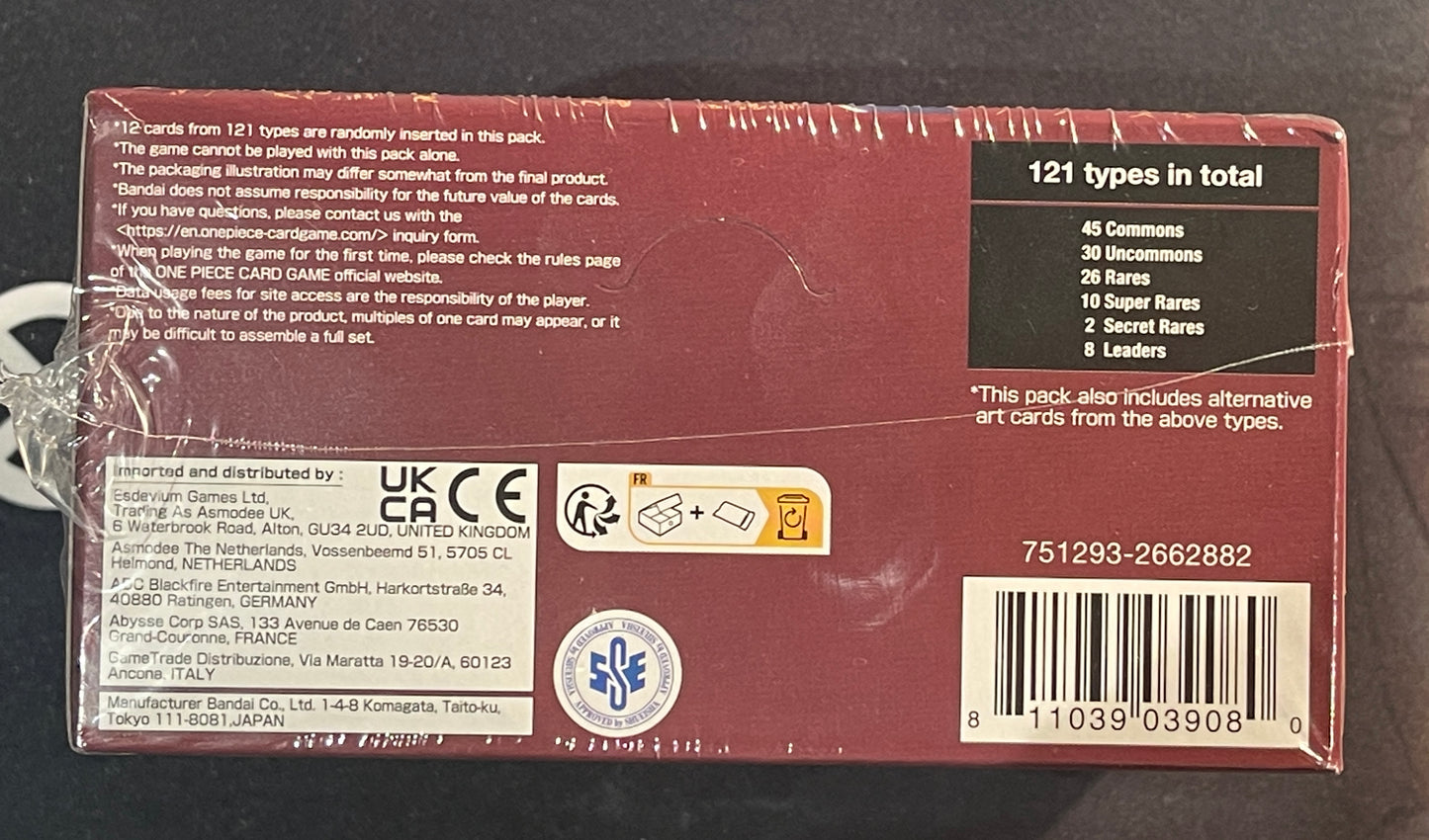 One Piece Card Game OP-02 Paramount War Booster Box 1st Print Wave English Sealed