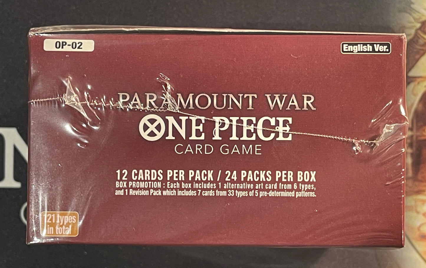 One Piece Card Game OP-02 Paramount War Booster Box 1st Print Wave English Sealed