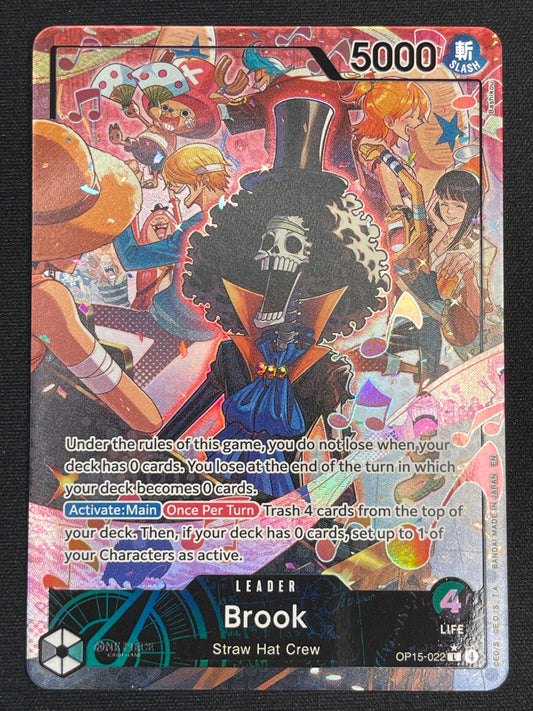 Brook OP15-022 | Adventure on Kami's Island Leader Alt Art NM One Piece