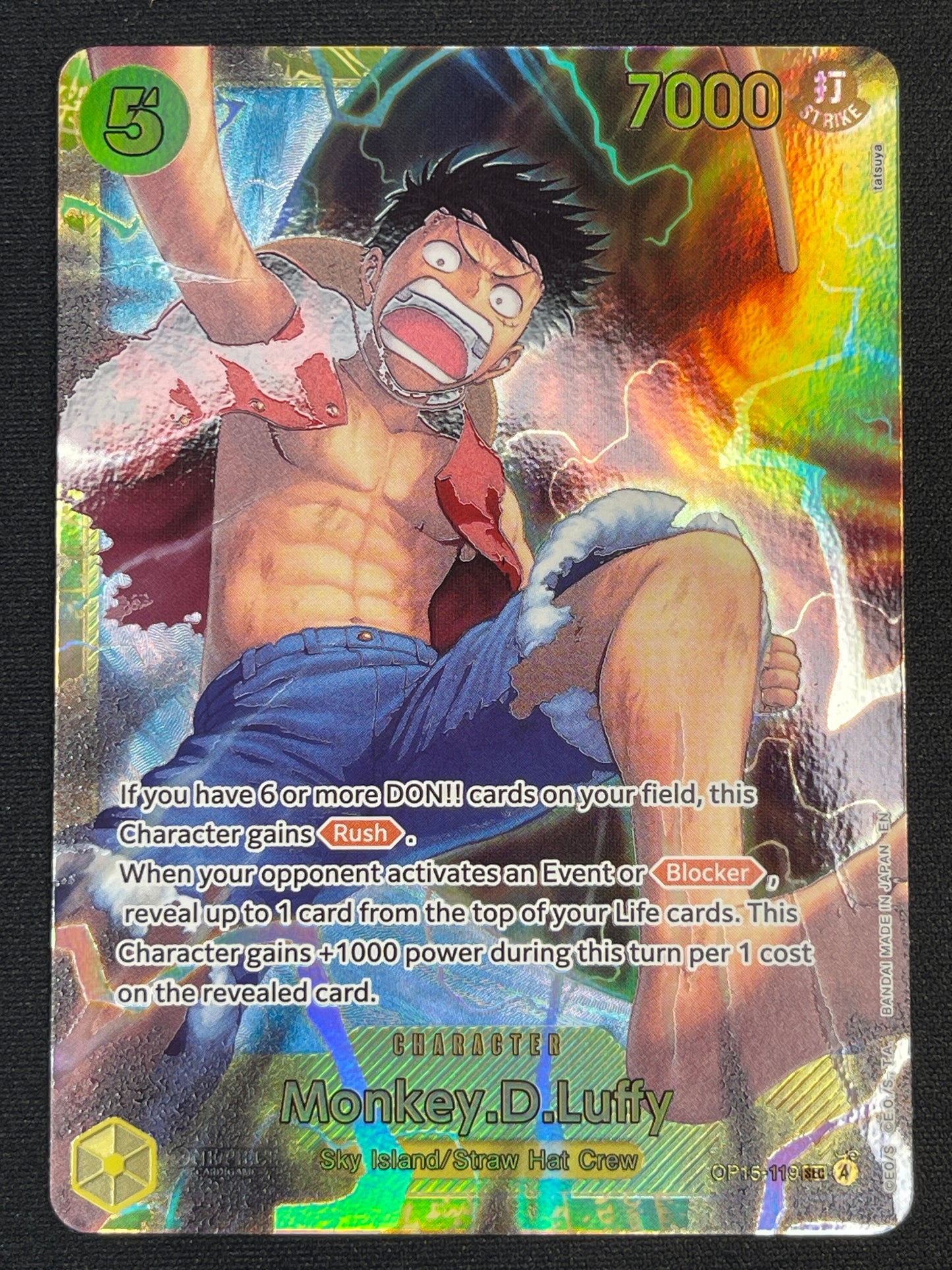 Monkey D Luffy OP15-119 | Adventure on Kami's Island SEC NM One Piece