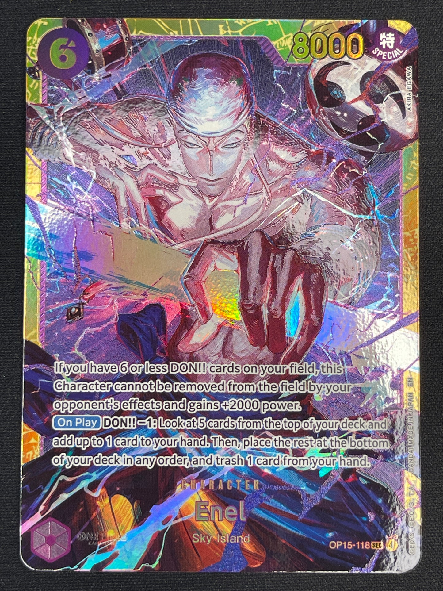 Enel OP15-118 | Adventure on Kami's Island SEC NM One Piece