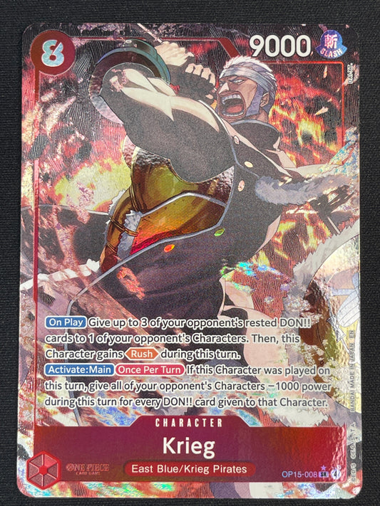 Krieg OP15-008 | Adventure on Kami's Island SR Alt Art NM One Piece