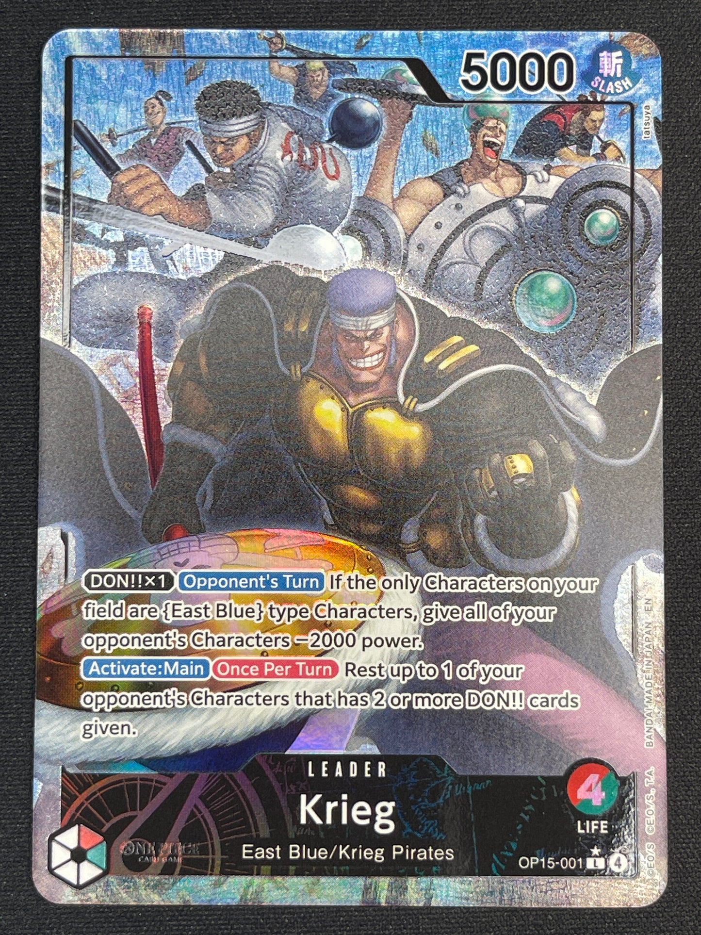 Krieg OP15-001 | Adventure on Kami's Island Leader Alt Art NM One Piece